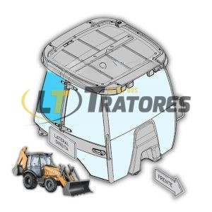 84339225 - VIDRO LATERAL SUPERIOR TRAS DIREITO